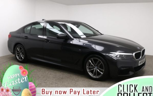 Used 2018 GREY BMW 5 SERIES Saloon 2.0 520I M SPORT 4d AUTO 181 BHP (reg. 2018-10-16) for sale in Manchester