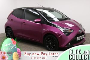 Used 2018 PURPLE TOYOTA AYGO Hatchback 1.0 VVT-I X-CITE X-SHIFT TSS 5d AUTO 69 BHP (reg. 2018-12-10) for sale in Manchester