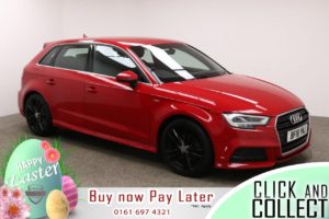 Used 2018 RED AUDI A3 Hatchback 1.5 TFSI S LINE 5d AUTO 148 BHP (reg. 2018-03-01) for sale in Manchester
