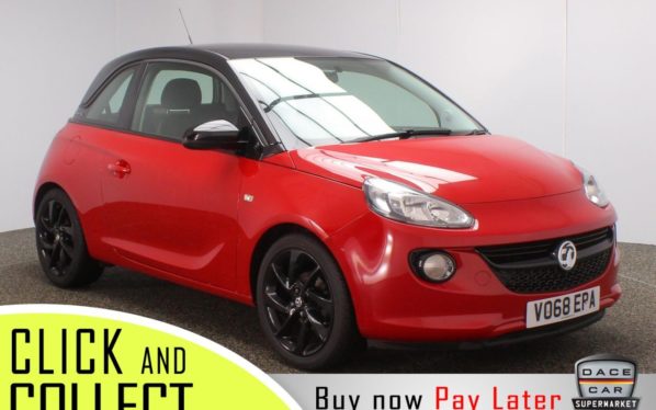 Used 2018 RED VAUXHALL ADAM Hatchback 1.2 ENERGISED 3DR 1 OWNER 69 BHP + FREE 1 YEAR WARRANTY (reg. 2018-09-30) for sale in Stockport