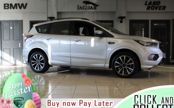 Used 2018 SILVER FORD KUGA SUV 1.5 ST-LINE 5d 148 BHP (reg. 2018-09-29) for sale in Hazel Grove