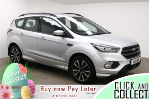 Used 2018 SILVER FORD KUGA Hatchback 1.5 ST-LINE 5d AUTO 180 BHP (reg. 2018-05-31) for sale in Manchester