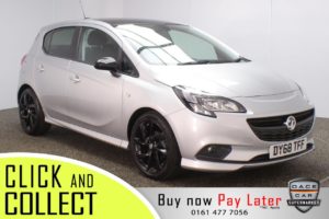 Used 2018 SILVER VAUXHALL CORSA Hatchback 1.4 SRI VX-LINE NAV BLACK 5DR 1 OWNER 89 BHP (reg. 2018-10-29) for sale in Stockport
