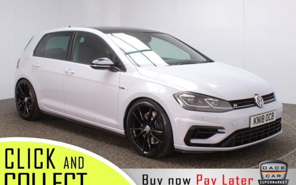 Used 2018 SILVER VOLKSWAGEN GOLF Hatchback 2.0 R TSI DSG 5DR AUTO 306 BHP (reg. 2018-04-17) for sale in Stockport