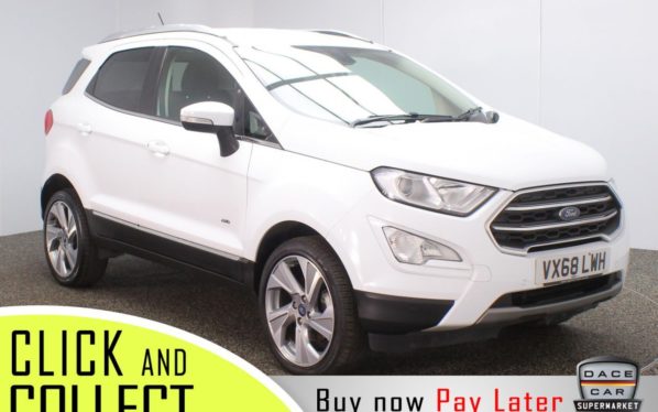 Used 2018 WHITE FORD ECOSPORT 4x4 1.5 TITANIUM TDCI AWD 5DR 1 OWNER 4X4 124 BHP (reg. 2018-11-30) for sale in Stockport