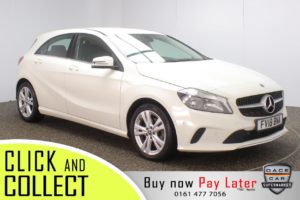 Used 2018 WHITE MERCEDES-BENZ A-CLASS Hatchback 1.6 A180 SPORT EXECUTIVE 5DR AUTO 121 BHP (reg. 2018-05-25) for sale in Stockport