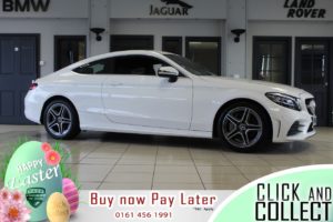 Used 2018 WHITE MERCEDES-BENZ C-CLASS Coupe 2.0 C 300 AMG LINE 2d AUTO 255 BHP (reg. 2018-09-30) for sale in Hazel Grove