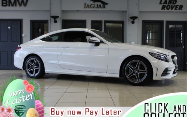 Used 2018 WHITE MERCEDES-BENZ C-CLASS Coupe 2.0 C 300 AMG LINE 2d AUTO 255 BHP (reg. 2018-09-30) for sale in Hazel Grove