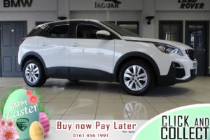 Used 2018 WHITE PEUGEOT 3008 Hatchback 1.2 PURETECH S/S ACTIVE 5d 130 BHP (reg. 2018-01-19) for sale in Hazel Grove