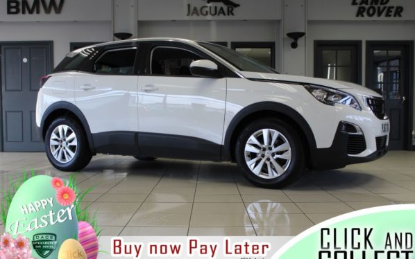 Used 2018 WHITE PEUGEOT 3008 Hatchback 1.2 PURETECH S/S ACTIVE 5d 130 BHP (reg. 2018-01-19) for sale in Hazel Grove