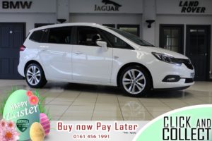 Used 2018 WHITE VAUXHALL ZAFIRA TOURER MPV 1.4 SRI NAV 5d AUTO 138 BHP (reg. 2018-01-19) for sale in Hazel Grove