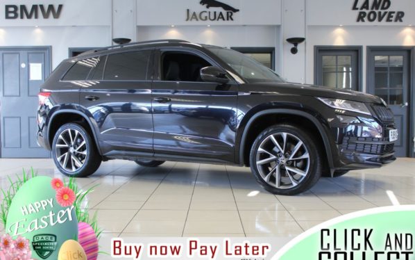 Used 2019 BLACK SKODA KODIAQ SUV 2.0 TDI 190 Sport Line 4x4 5dr DSG (reg. 2019-03-29) for sale in Hazel Grove