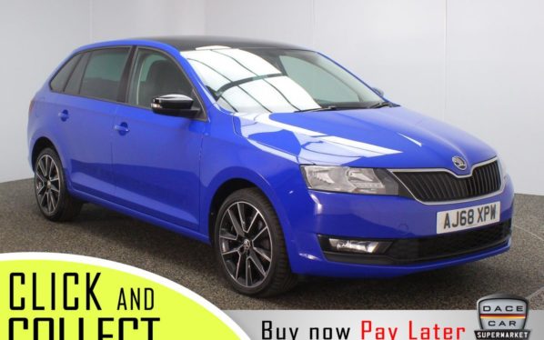 Used 2019 BLUE SKODA RAPID Hatchback 1.0 SPACEBACK SE SPORT TSI 5DR 1 OWNER 109 BHP (reg. 2019-02-08) for sale in Stockport