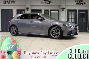 Used 2019 GREY MERCEDES-BENZ A-CLASS Hatchback 1.3 A 200 AMG LINE EXECUTIVE 5d AUTO 161 BHP (reg. 2019-01-10) for sale in Hazel Grove