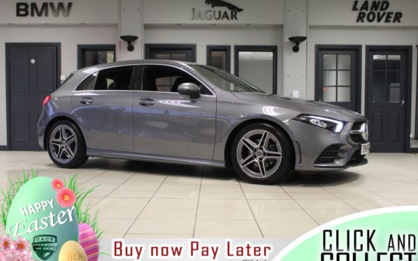 Used 2019 GREY MERCEDES-BENZ A-CLASS Hatchback 1.3 A 200 AMG LINE EXECUTIVE 5d AUTO 161 BHP (reg. 2019-01-10) for sale in Hazel Grove