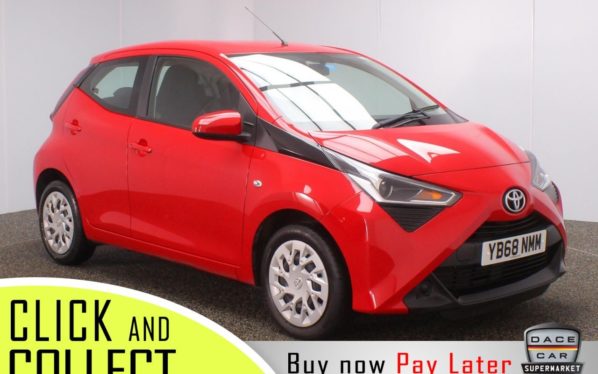 Used 2019 RED TOYOTA AYGO Hatchback 1.0 VVT-I X-PLAY 5DR 1 OWNER 69 BHP (reg. 2019-01-10) for sale in Stockport