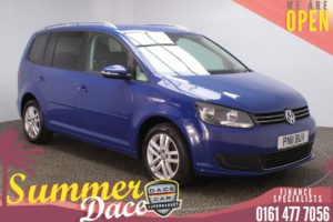 Used 2011 BLUE VOLKSWAGEN TOURAN MPV 2.0 SE TDI BLUEMOTION TECHNOLOGY 5DR 138 BHP (reg. 2011-05-31) for sale in Stockport