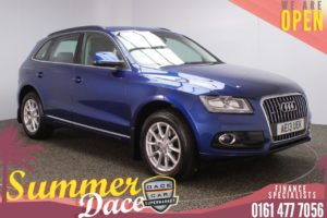 Used 2013 BLUE AUDI Q5 4x4 2.0 TDI QUATTRO SE 5DR AUTO 175 BHP (reg. 2013-03-27) for sale in Stockport