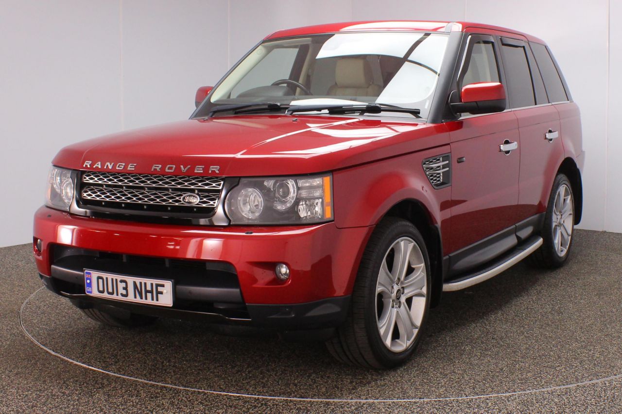 Used 2013 RED LAND ROVER RANGE ROVER SPORT 4×4 3.0 SDV6 HSE BLACK 5DR
