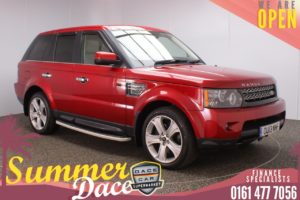 Used 2013 RED LAND ROVER RANGE ROVER SPORT 4x4 3.0 SDV6 HSE BLACK 5DR AUTO 255 BHP (reg. 2013-03-01) for sale in Stockport