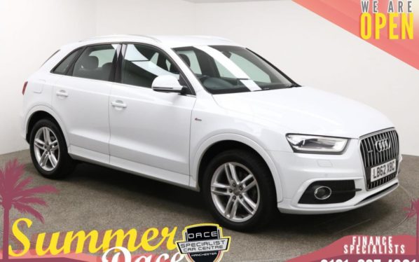 Used 2013 WHITE AUDI Q3 Estate 2.0 TDI QUATTRO S LINE 5DR AUTO 175 BHP (reg. 2013-01-25) for sale in Manchester