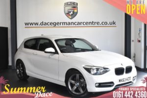 Used 2013 WHITE BMW 1 SERIES Hatchback 1.6 116I SPORT 3DR 135 BHP (reg. 2013-09-18) for sale in Bolton