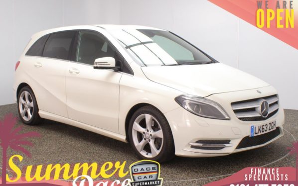 Used 2013 WHITE MERCEDES-BENZ B-CLASS MPV 2.1 B220 CDI SPORT 5DR 1 OWNER AUTO 170 BHP (reg. 2013-09-07) for sale in Stockport