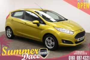Used 2013 YELLOW FORD FIESTA Hatchback 1.6 ZETEC 5d 104 BHP (reg. 2013-05-16) for sale in Manchester