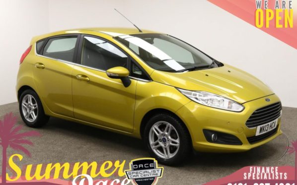 Used 2013 YELLOW FORD FIESTA Hatchback 1.6 ZETEC 5d 104 BHP (reg. 2013-05-16) for sale in Manchester