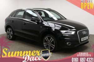 Used 2014 BLACK AUDI Q3 Estate 1.4 TFSI S LINE 5d 150 BHP (reg. 2014-06-30) for sale in Manchester