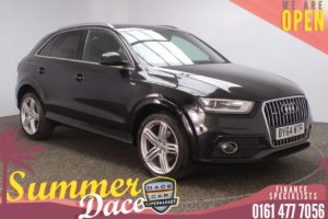Used 2014 BLACK AUDI Q3 4x4 2.0 TDI QUATTRO S LINE PLUS 5DR 177 BHP (reg. 2014-09-17) for sale in Stockport