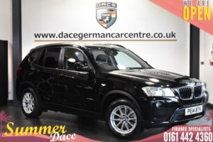 Used 2014 BLACK BMW X3 Estate 2.0 XDRIVE20D SE 5DR AUTO 181 BHP (reg. 2014-04-02) for sale in Bolton