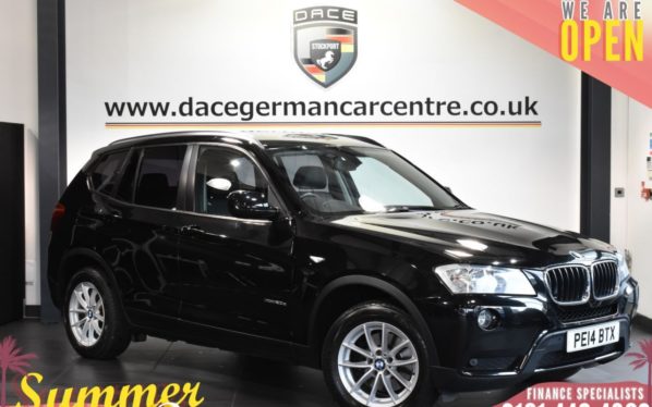 Used 2014 BLACK BMW X3 Estate 2.0 XDRIVE20D SE 5DR AUTO 181 BHP (reg. 2014-04-02) for sale in Bolton