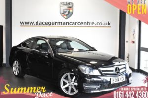 Used 2014 BLACK MERCEDES-BENZ C-CLASS Coupe 1.6 C180 AMG SPORT EDITION PREMIUM 2DR AUTO 154 BHP (reg. 2014-03-29) for sale in Bolton