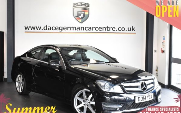 Used 2014 BLACK MERCEDES-BENZ C-CLASS Coupe 1.6 C180 AMG SPORT EDITION PREMIUM 2DR AUTO 154 BHP (reg. 2014-03-29) for sale in Bolton