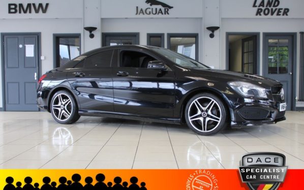 Used 2014 BLACK MERCEDES-BENZ CLA Coupe 1.6 CLA180 AMG SPORT 4d 122 BHP (reg. 2014-12-16) for sale in Hazel Grove