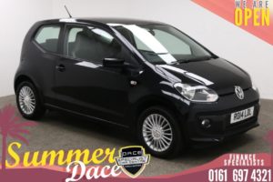 Used 2014 BLACK VOLKSWAGEN UP Hatchback 1.0 HIGH UP 3d 74 BHP (reg. 2014-03-31) for sale in Manchester