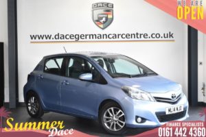 Used 2014 BLUE TOYOTA YARIS Hatchback 1.3 VVT-I ICON PLUS 5DR 99 BHP (reg. 2014-04-29) for sale in Bolton