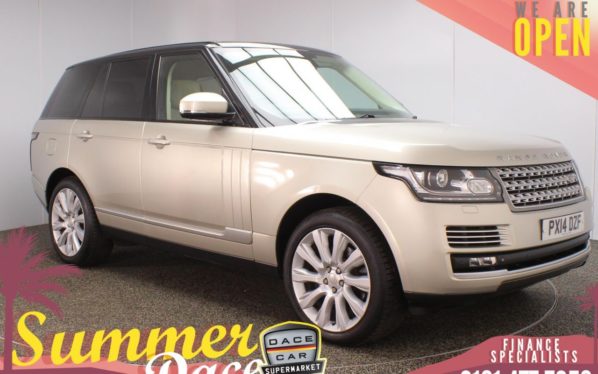 Used 2014 GOLD LAND ROVER RANGE ROVER 4x4 3.0 TDV6 AUTOBIOGRAPHY 5DR AUTO 258 BHP (reg. 2014-04-23) for sale in Stockport