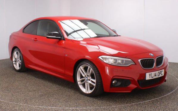 Used 2014 RED BMW 2 SERIES Coupe 2.0 220D M SPORT 2DR 181 BHP (reg. 2014-08-15) for sale in Stockport