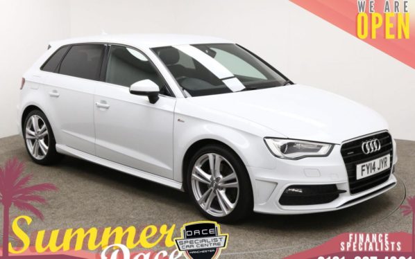 Used 2014 WHITE AUDI A3 Hatchback 2.0 SPORTBACK TDI QUATTRO S LINE 5d AUTO 182 BHP (reg. 2014-03-14) for sale in Manchester