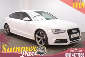 Used 2014 WHITE AUDI A5 Hatchback 2.0 SPORTBACK TDI BLACK EDITION S/S 5DR 175 BHP (reg. 2014-07-24) for sale in Stockport
