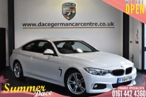 Used 2014 WHITE BMW 4 SERIES Coupe 2.0 420I M SPORT 2DR AUTO 181 BHP (reg. 2014-10-23) for sale in Bolton