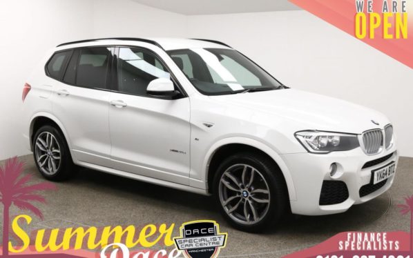 Used 2014 WHITE BMW X3 Estate 3.0 XDRIVE30D M SPORT 5d AUTO 255 BHP (reg. 2014-09-01) for sale in Manchester