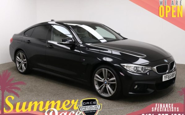 Used 2015 BLACK BMW 4 SERIES Coupe 2.0 420D M SPORT GRAN COUPE 4d AUTO 188 BHP (reg. 2015-11-18) for sale in Manchester