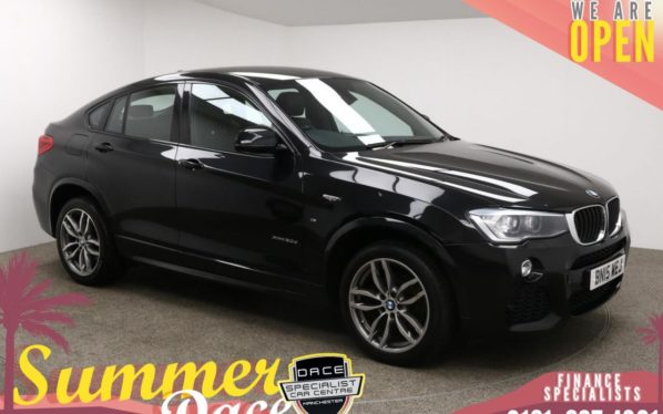 Used 2015 BLACK BMW X4 Coupe 2.0 XDRIVE20D M SPORT 4d AUTO 188 BHP (reg. 2015-06-15) for sale in Manchester