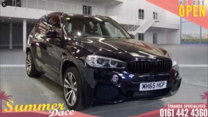 Used 2015 BLACK BMW X5 Estate 3.0 XDRIVE30D M SPORT 5DR AUTO 255 BHP (reg. 2015-12-31) for sale in Bolton