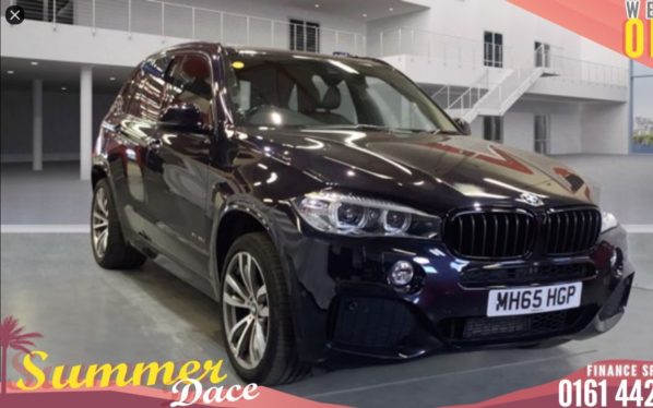 Used 2015 BLACK BMW X5 Estate 3.0 XDRIVE30D M SPORT 5DR AUTO 255 BHP (reg. 2015-12-31) for sale in Bolton