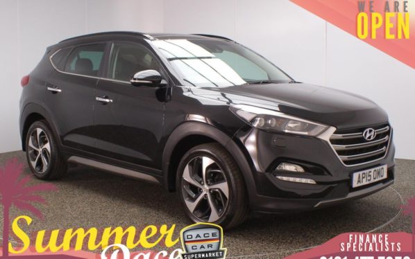 Used 2015 BLACK HYUNDAI TUCSON 4x4 2.0 CRDI PREMIUM SE 5DR 134 BHP (reg. 2015-08-26) for sale in Stockport