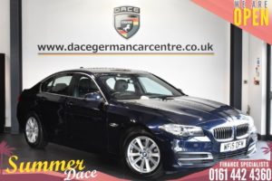 Used 2015 BLUE BMW 5 SERIES Saloon 2.0 520D SE 4DR AUTO 188 BHP (reg. 2015-04-15) for sale in Bolton